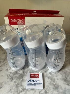 Playtex Baby VentAire Anti-colic Baby Bottles 9oz (3) pack